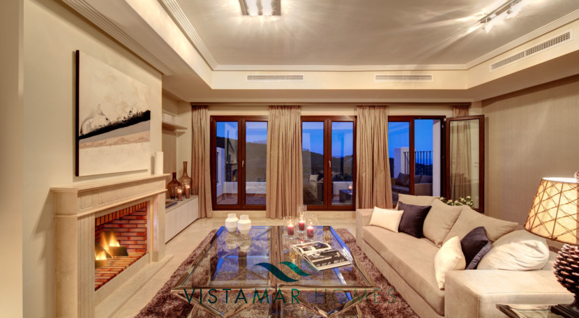 Living Rooms with Fireplace  · VMV010 Exclusive Residential Homes in Benahavis